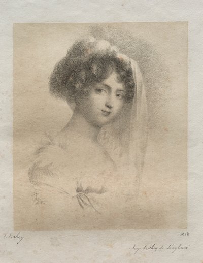 Asszony. Horace Vernet alkotó: Jean-Baptiste Isabey
