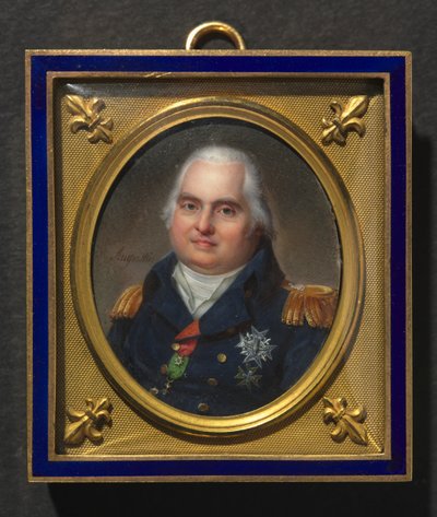 XVIII. Lajos portréja, Kr. u. 1822. alkotó: Jean Baptiste Jacques Augustin