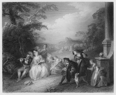 A fuvolajátékos alkotó: Jean Baptiste Joseph after Pater