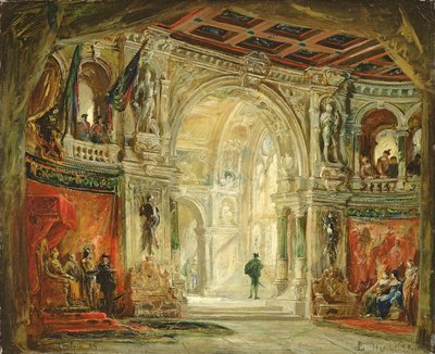 Hamlet, I. felvonás, 1884 alkotó: Jean Baptiste Lavastre