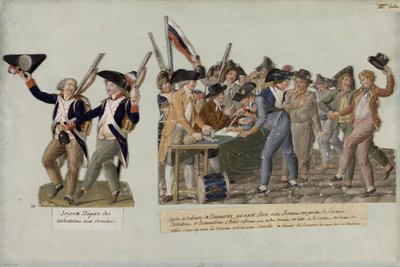 Az önkéntesek távozása a forradalmi seregekhez, c. 1793. alkotó: Jean Baptiste Lesueur