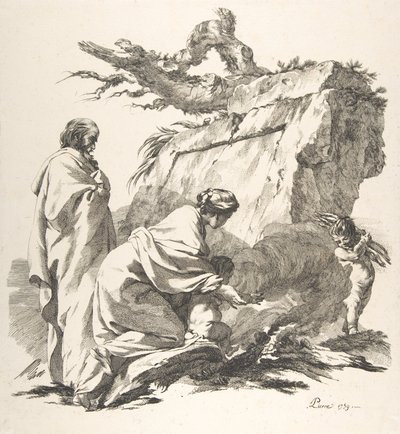 Repülés Egyiptomba, 1759. alkotó: Jean Baptiste Marie Pierre