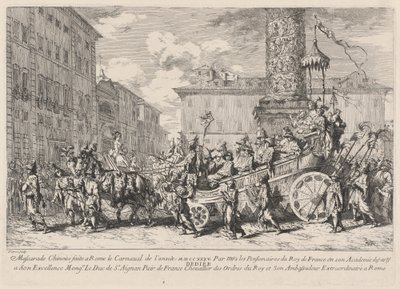 Rómában készült kínai maszkabál (kínai maskara) alkotó: Jean Baptiste Marie Pierre
