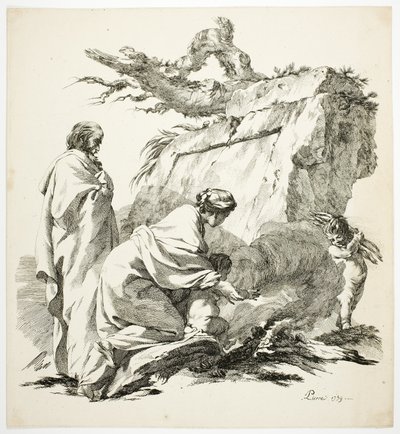 Repülés Egyiptomba alkotó: Jean Baptiste Marie Pierre