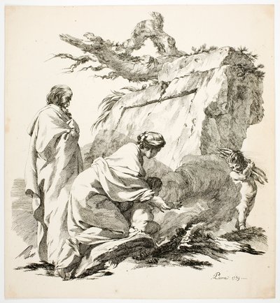 Repülés Egyiptomba alkotó: Jean Baptiste Marie Pierre