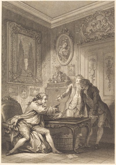Az elvarázsolt vágás alkotó: Jean Baptiste Michel Dupreel after Jean Honoré Fragonard