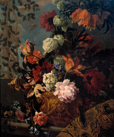 Jean Baptiste (Jean-Baptiste) Monnoyer (1634-1699) festménye virágcsendélet 17. századi V. 1,13x1 m Marseille, Musee des Beaux Arts alkotó: Jean Baptiste Monnoyer