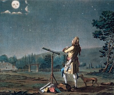 Bernard le Bovier de Fontenelle a világok sokszínűségén elmélkedik, 1791. alkotó: Jean Baptiste Morret