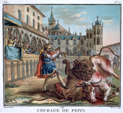 "Pepin bátorsága", 1789 alkotó: Jean Baptiste Morret
