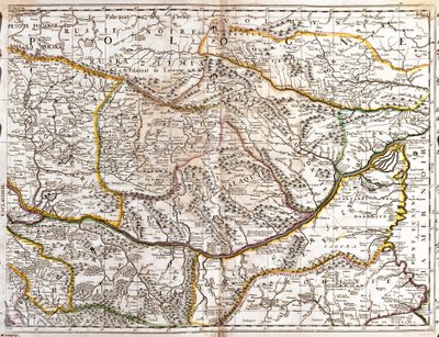 Morva Havasalföld (Cseh Köztársaság) térképe (metszet alkotó: Jean Baptiste Nolin
