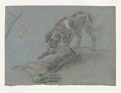 Kutya egy lőtt nyúl alkotó: Jean Baptiste Oudry (possibly)