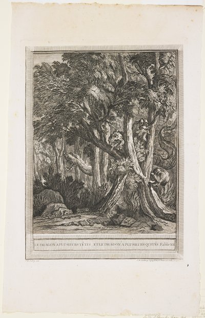 A sokfejű sárkány, XII. mese, c. 1753-1755 alkotó: Jean Baptiste Oudry