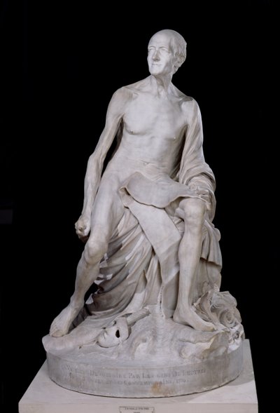 Ülő Voltaire-szobor (1694-1778) 1776 (márvány) alkotó: Jean Baptiste Pigalle