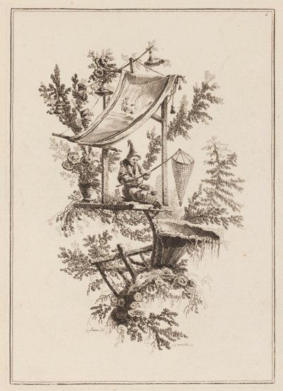 2. tábla, "Tizenkét halász és vadász lakosztálya" alkotó: Jean Baptiste Pillement