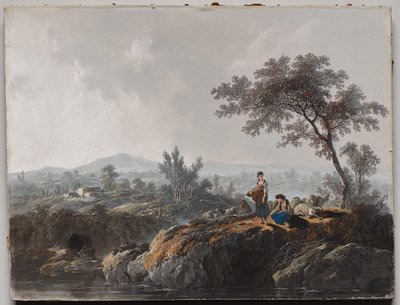 Pásztorok a tájban alkotó: Jean Baptiste Pillement