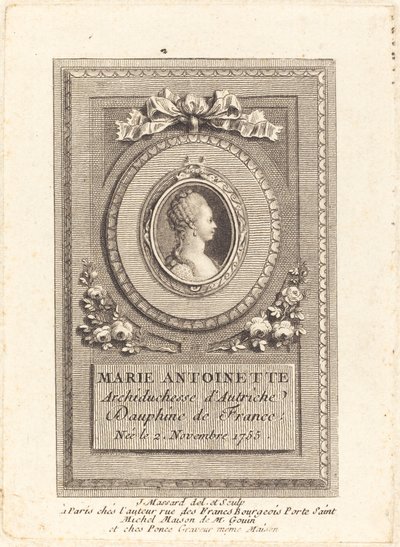 Marie Antoinette alkotó: Jean Baptiste Raphael Urbain Massard