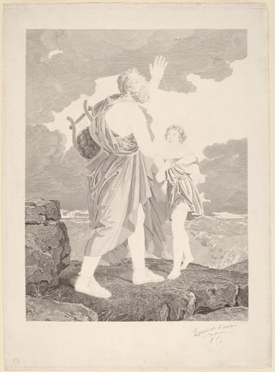 Vak Homer alkotó: Jean Baptiste Raphael Urbain Massard, after Baron François Gerard