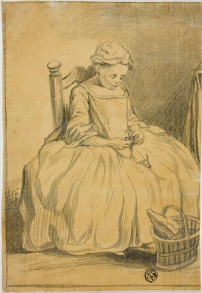 Lány eszik cseresznyét alkotó: Jean-Baptiste Simeon Chardin