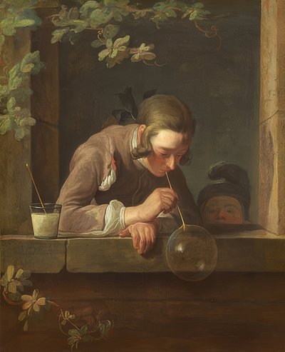 Szappanbuborékok. 1733/34 körül alkotó: Jean Baptiste Simeon Chardin