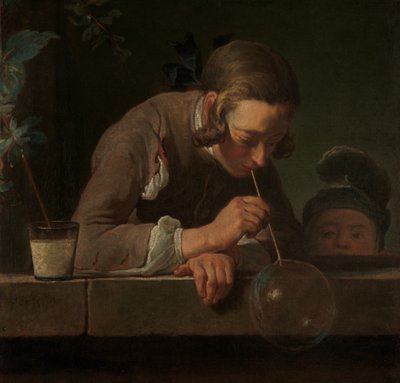 Szappanbuborékok, kb. 1733-34. alkotó: Jean Baptiste Simeon Chardin