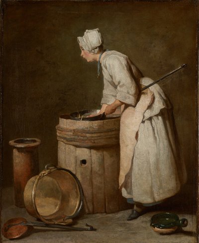 A mosogatólány, 1738 alkotó: Jean-Baptiste Simeon Chardin
