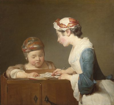 A fiatal iskolavezetőnő alkotó: Jean-Baptiste Simeon Chardin