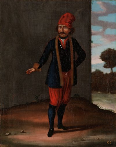 Férfi Kithnos szigetéről (Thermia) alkotó: Jean Baptiste Vanmour (workshop of)