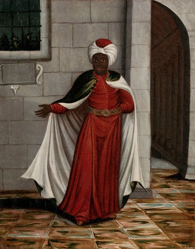 Kislar Aghassi, a szultán fekete eunuchjainak főnöke alkotó: Jean Baptiste Vanmour (workshop of)