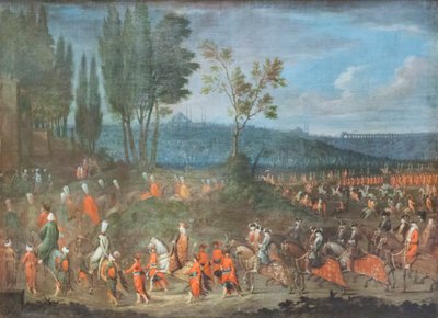 A nagyköveti felvonulás alkotó: Jean Baptiste Vanmour