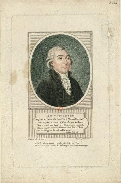 Jean-Baptiste Treilhard portréja 1742-1810, c. 1790. alkotó: Jean Baptiste Verite