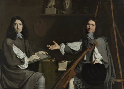 Dupla portré mindkét művészről alkotó: Jean Baptiste de Champaigne