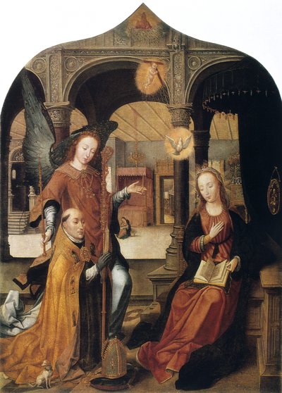 Angyali üdvözlet, 1516-1517 alkotó: Jean the Elder Bellegambe
