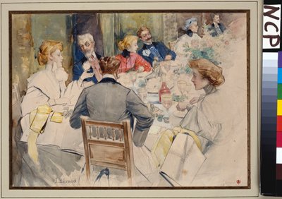 Elegáns vacsoraparti alkotó: Jean Beraud