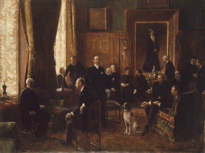 Potocka grófnő szalonja, 1887. alkotó: Jean Beraud