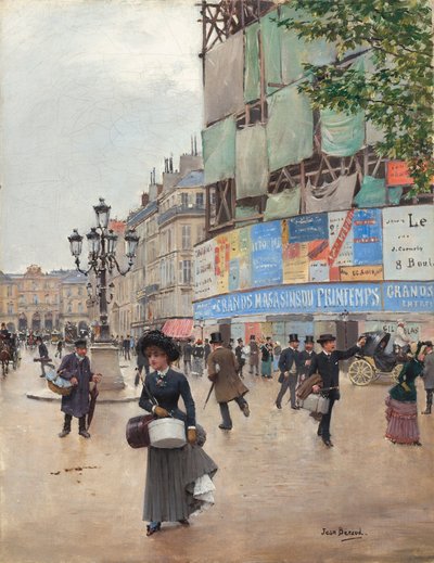 Paris, rue du Havre, 1882 körül (olaj, vászon) alkotó: Jean Beraud