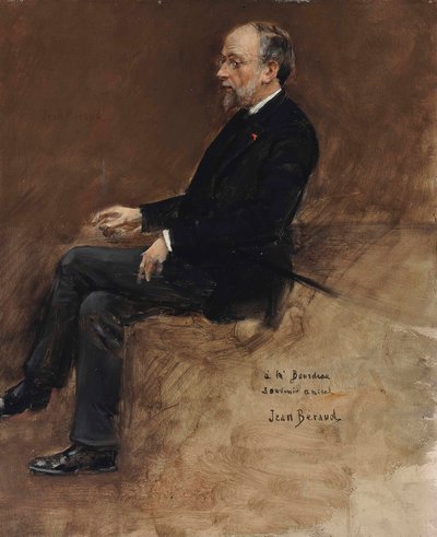 Hippolyte Taine portréja (olaj a panelen) alkotó: Jean Beraud