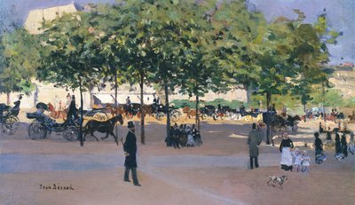 Sétány vasárnap délután, Párizs alkotó: Jean Beraud