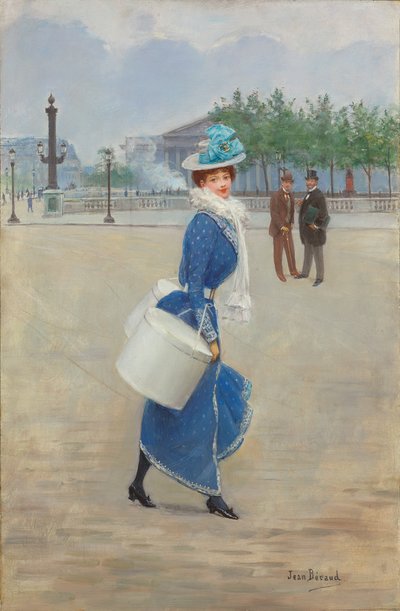 A Place de la Concorde-on (olaj a panelen) alkotó: Jean Beraud