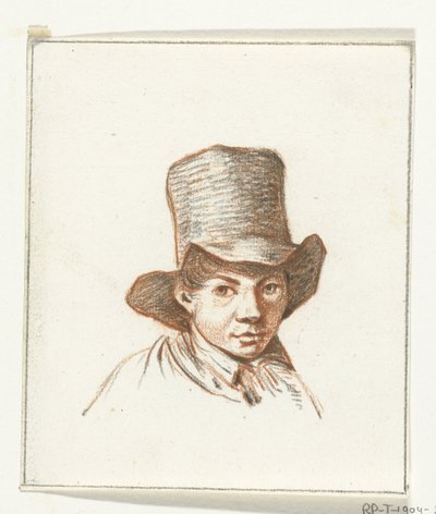 Fiú feje cilinderrel alkotó: Jean Bernard