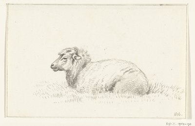 Fekvő bárány, balra alkotó: Jean Bernard