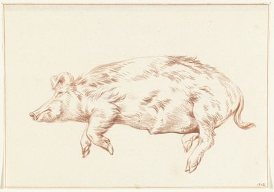 Fekvő malac, balra alkotó: Jean Bernard