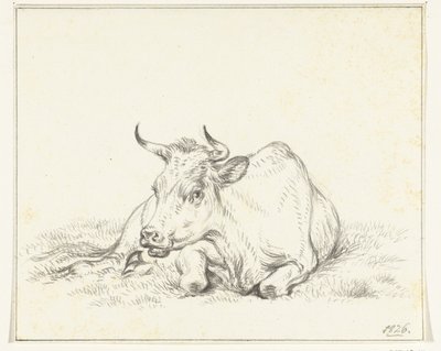 Fekvő tehén, elölről alkotó: Jean Bernard