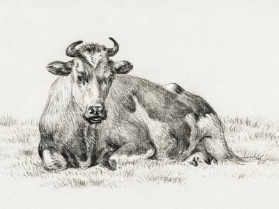 Fekvő tehén (1825) alkotó: Jean Bernard