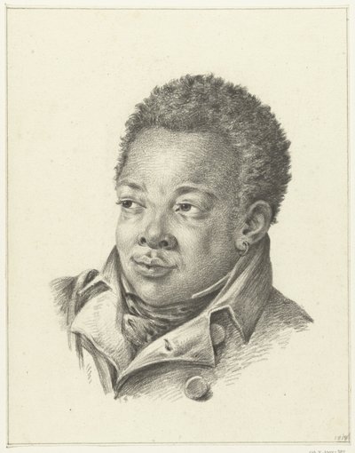 Egy fekete férfi portréja alkotó: Jean Bernard