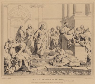 Krisztus a Bethesda tavánál, Szent János alkotó: Jean Bernard Restout