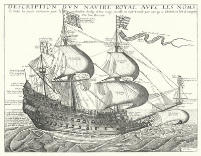 Francia hadihajó, c1657 alkotó: Jean Boisseau