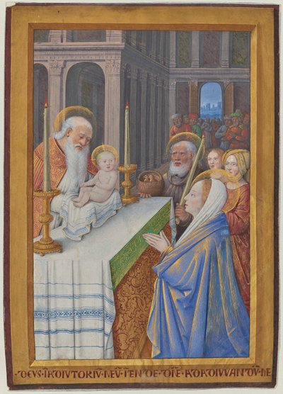 Die Darstellung im Tempel alkotó: Jean Bourdichon