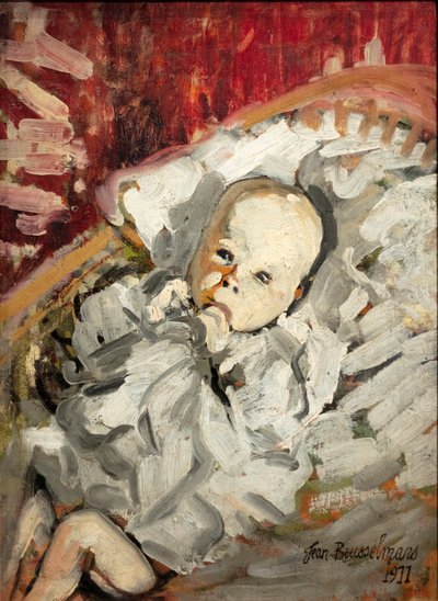 Gyermek a bölcsőben alkotó: Jean Brusselmans