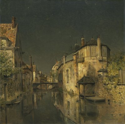Éjfél, 1891. alkotó: Jean-Charles Cazin