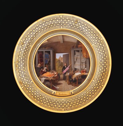 Hímző, 1820-35 körül alkotó: Jean-Charles Develly